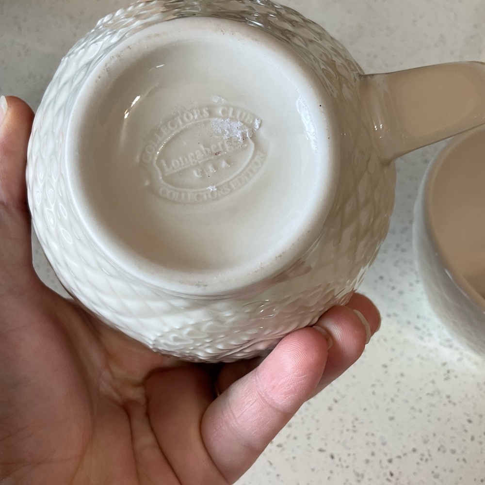 Adorable longaberger Textured Mugs - Picture 6 of 8